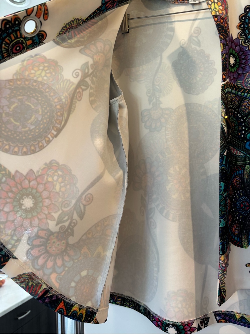 Joseph Ribkoff multi-print, asymmetric 3/4 sleeve blazer / jacket size 20 NWT! - Picture 3 of 7